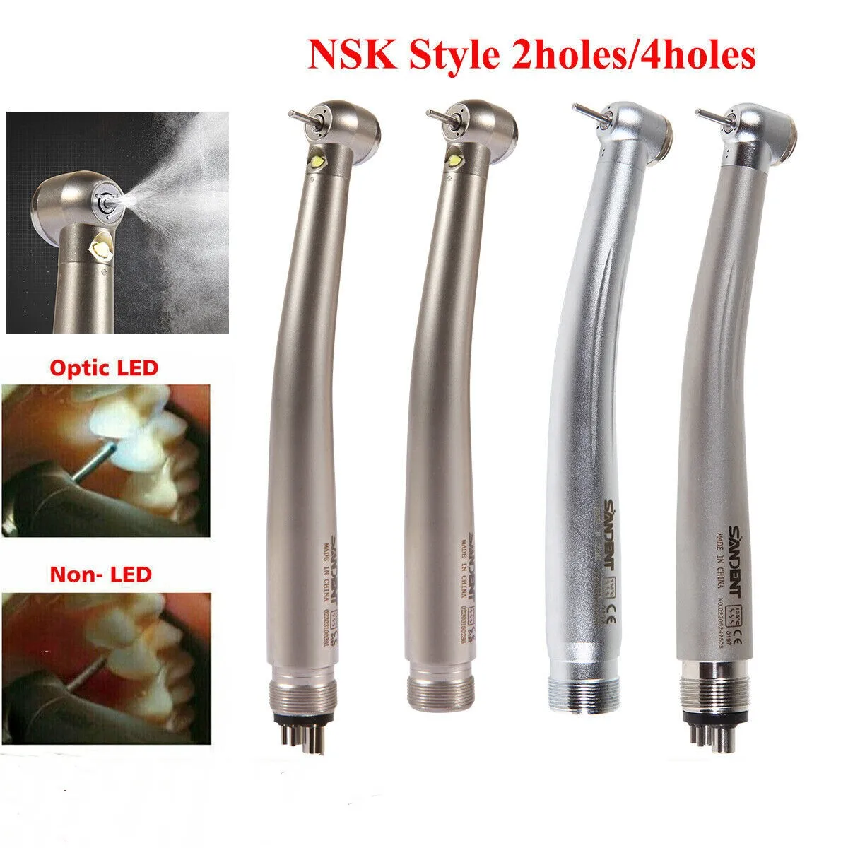 

NSK Pana Max Style Dental Fiber Optic LED E-generator/ High Speed Handpiece 2/4HOLE