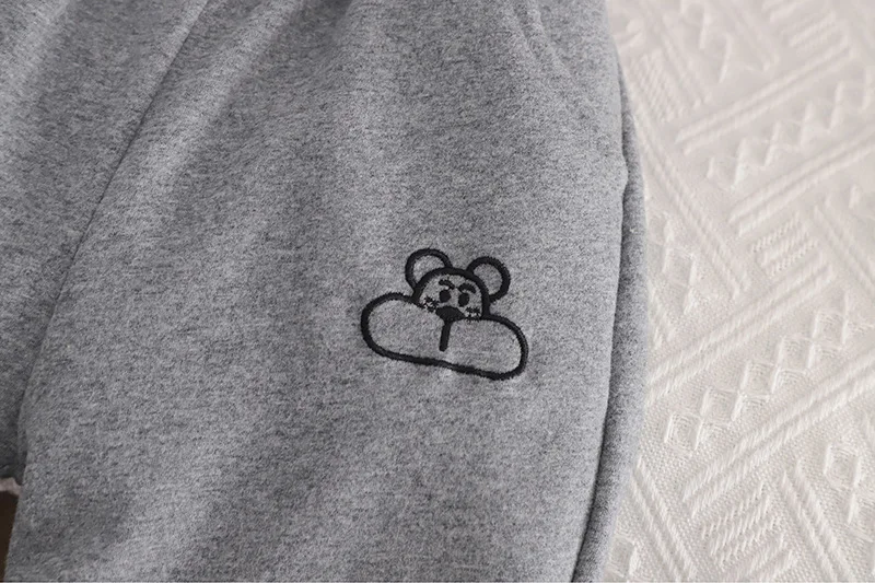 Neue Jungen-Freizeithosen Herbst Winter Cartoon-Bär Verdickte Warme Jogginghosen für 1 2 3 4 5 6 Jahre alte Kinder Sporthosen Kinderbekleidung – Detail 6