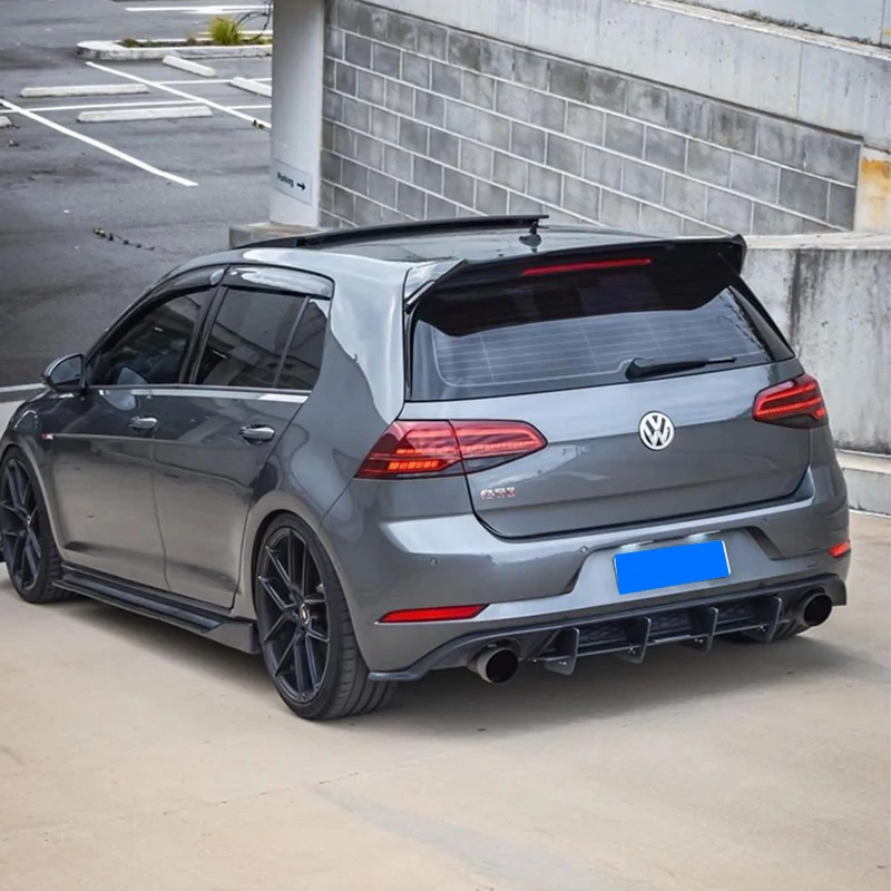 2013-2018 For Volkswagen Golf 7 MK7 TSi TDi GTI R GTD GTE OSIR Style Car Rear Roof Spoiler Rear Trunk Wing Lip By ABS