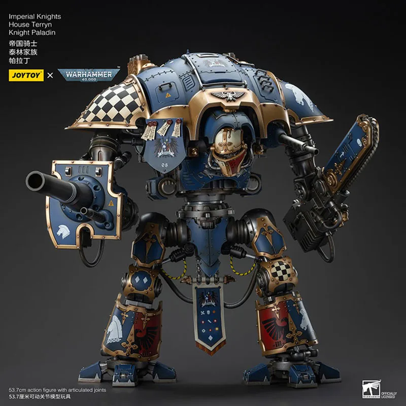 JOYTOY Warhammer 40K 1/18 Imperial Knights House Terryn Knight Paladin Action Figure 53.7cm Mech with Mini Soldier Figurine Toy