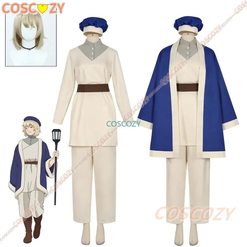

Delicious in Dungeon Falin Touden Cosplay Anime Magician Costume Clothes Coat Pants Wig Outfit Halloween Carnival Party Suit