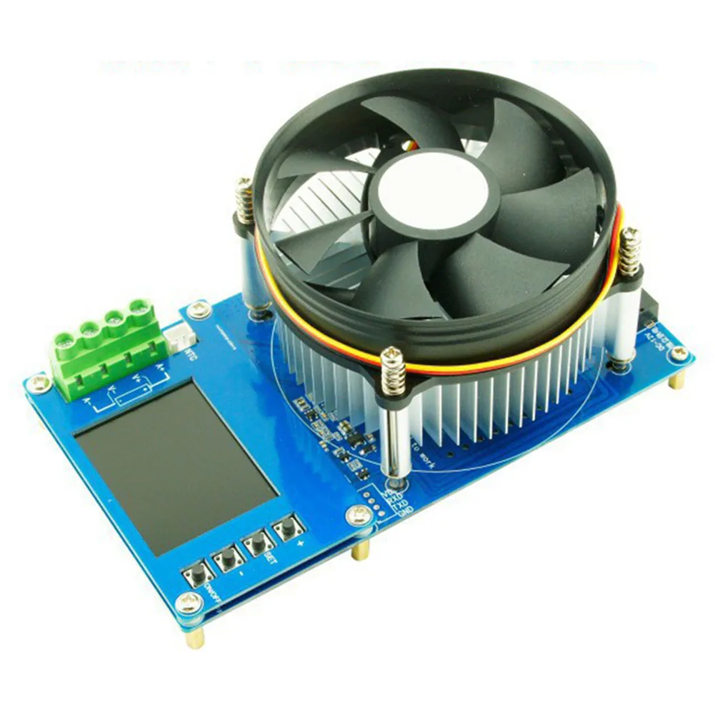 1Set 150W 2.4inch Color Screen DC CNC Electronic Load 20A 4-wire Battery Capacity Tester For Electrical Tool With Power Adapter