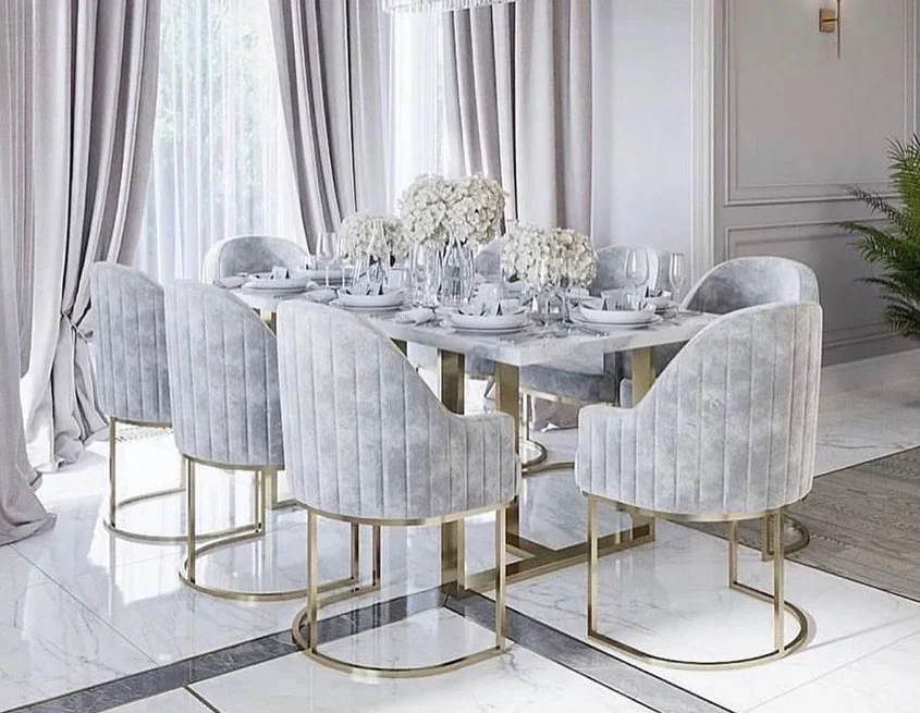 Hot Sales Luxury Gold Stainless Steel Dining Chair Baby Pink Velvet Restaurant Chair For Home Hotel Wedding