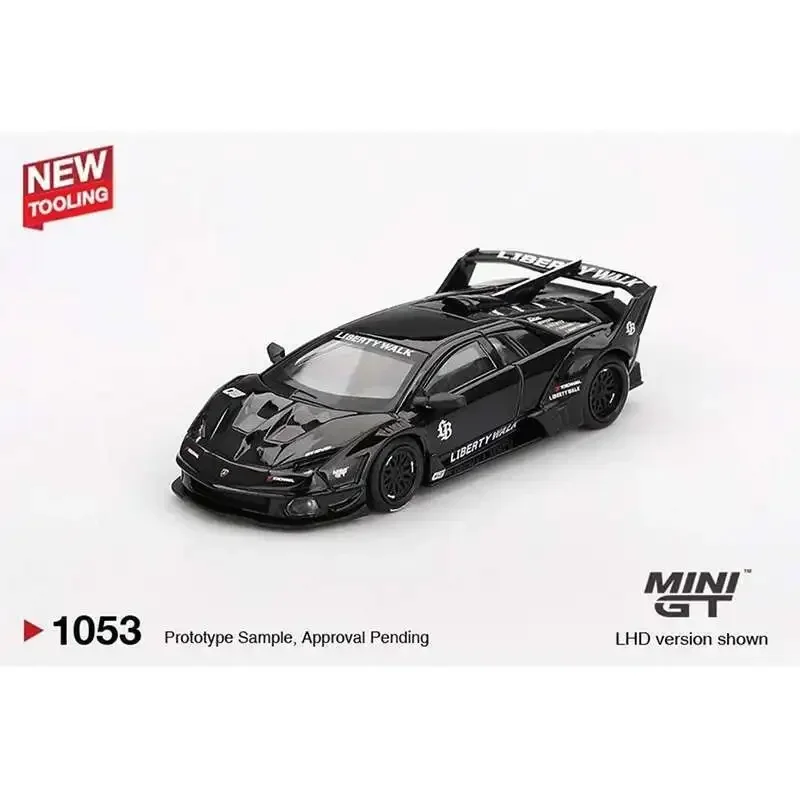 

PreSale MINIGT 1053 1:64 Lamborghini LBWK LB-Silhouette WORKS MURCIELAGO GT Evo Black Diecast Car Model Collection Toys