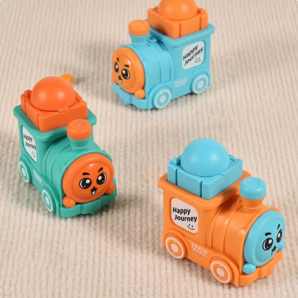 Kids Train Toy Press And Go Locomotive Toy Mini Sliding Car Anti-Crash Friction Car Toy Baby Coordination Toy Mini Car Toy