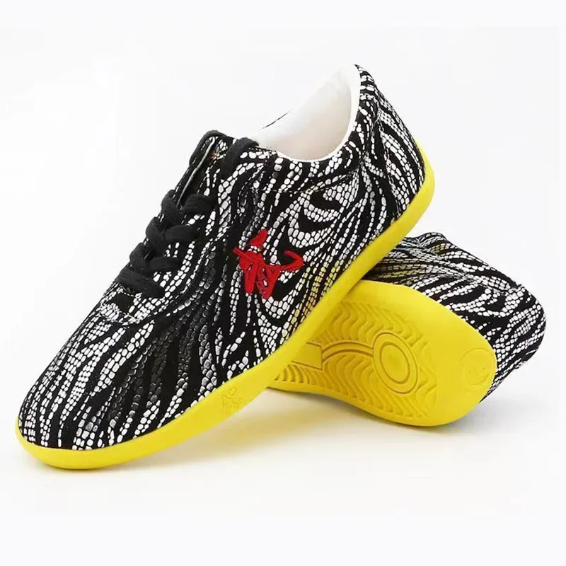 2025 Genuine Leather Chinese Wushu Shoes Taolu Kungfu Shoes Practice Martial Arts Shoes Taichi  for Men Women Children