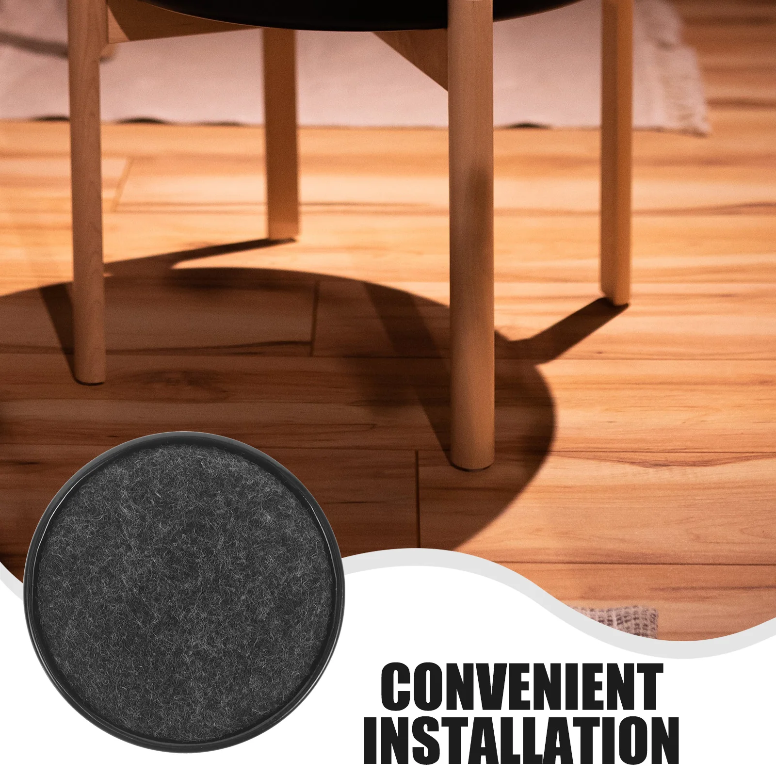 

8pcs Floor Protectors Metal Sliders Desk Chair Casters 61mm Nonslip Easy Install Caster Cups To Protect Use
