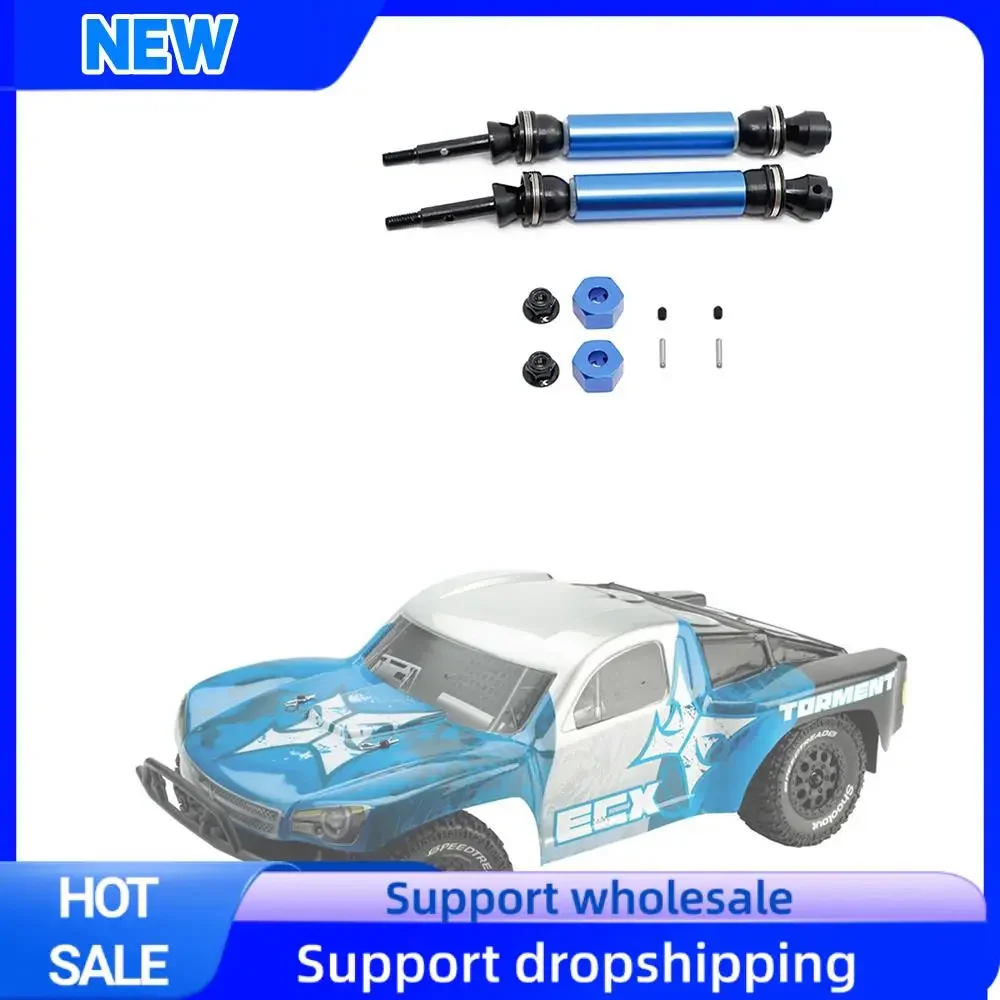 2Pcs Optimal Rear Drive Shaft CVD for 1/10 ECX 2WD Ruckus Series Torment Axe Brutus Circuit AMP RC Car Upgrade Parts