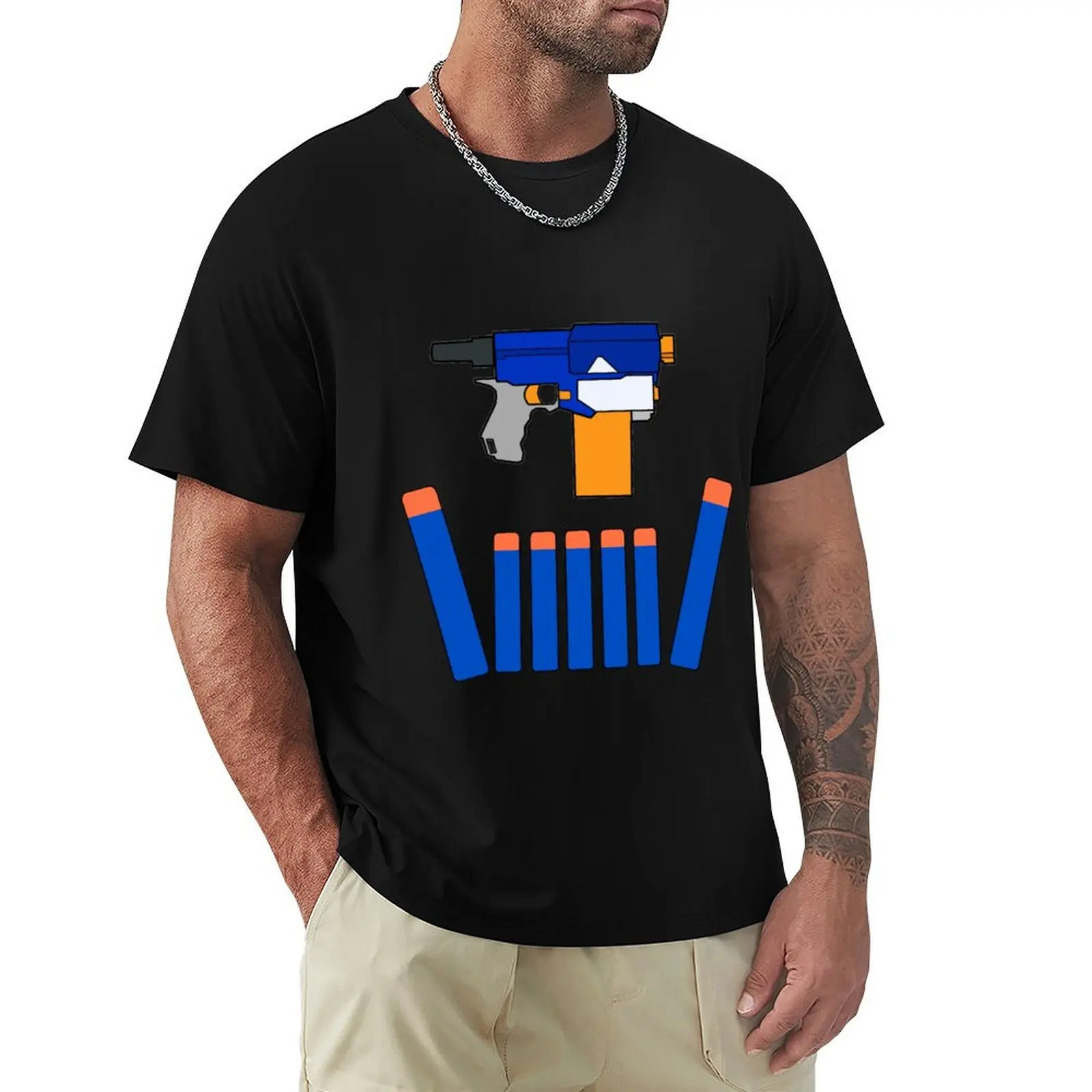 

NERF STYLE TOY DESIGN- CROWN OF DARTS T-Shirt plus size tops vintage clothes men clothing
