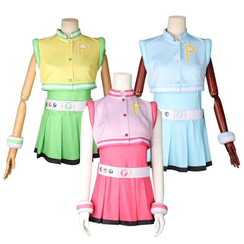 

New Halloween Cosplay Flying Girl Polices Costume Women Top Skirts Full Set