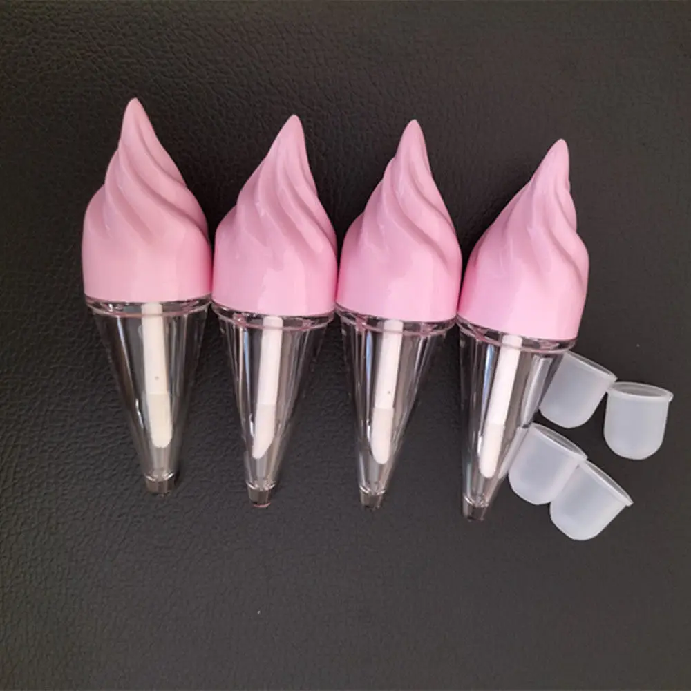 5ML Empty Lip gloss tubes Ice cream cone Shape DIY Lip Balm Bottle Lipstick Cosmetic Packing Containers