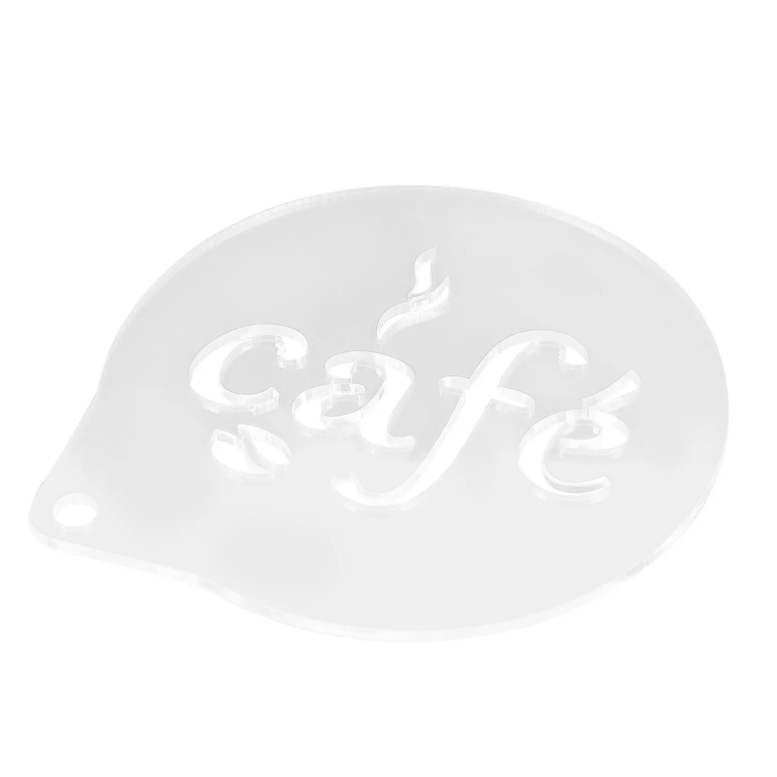 Reusable Coffee Stencil Acrylic Letter Template Mold Precision Craftsmanship Latte Art Decoration Tools for Cappuccino Hot