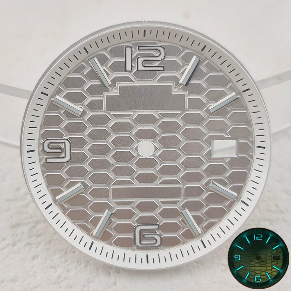 NH35 الطلب 33.8 مللي متر لا شعار العسل عزر ساعة الطلب صالح 39.5 مللي متر حالة المحار لاند ساكن NH35 الحركة التلقائية الأيدي وزارة الدفاع أجزاء