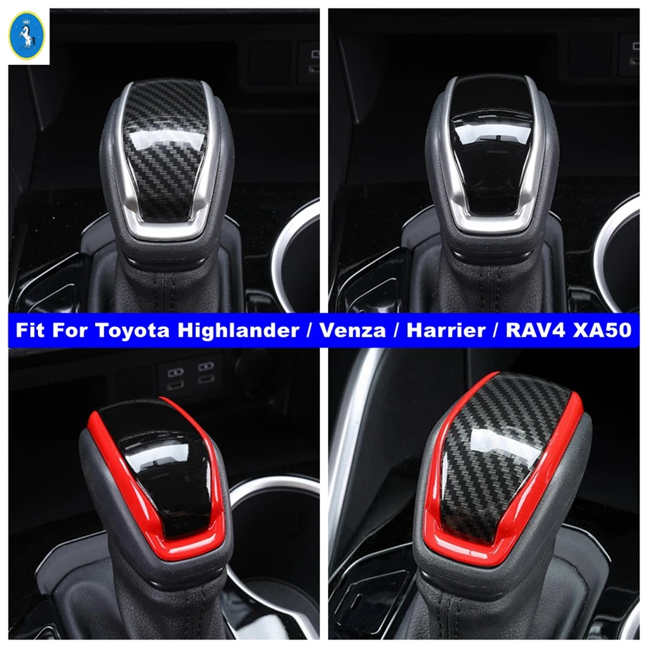 

Auto Accessories Gear Shift Knob Head Handle Handball Cover Trim For Toyota Highlander / Venza / Harrier / RAV4 XA50 2019 - 2024