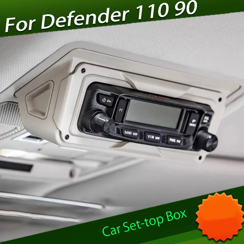 Car Set-top Box Fit for Land Rover New Defender 110 90 PLUMB Modified Car Radio Bracket Alloy Car Interior Modification Parts