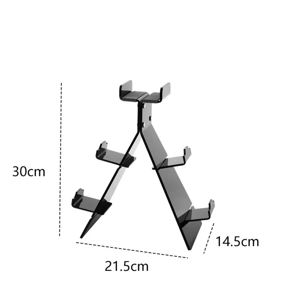 透明アクリルヘッドセット,ゲームコントローラー用のデスクトップオーガナイザー,安全なグリップ付きヘッドフォン