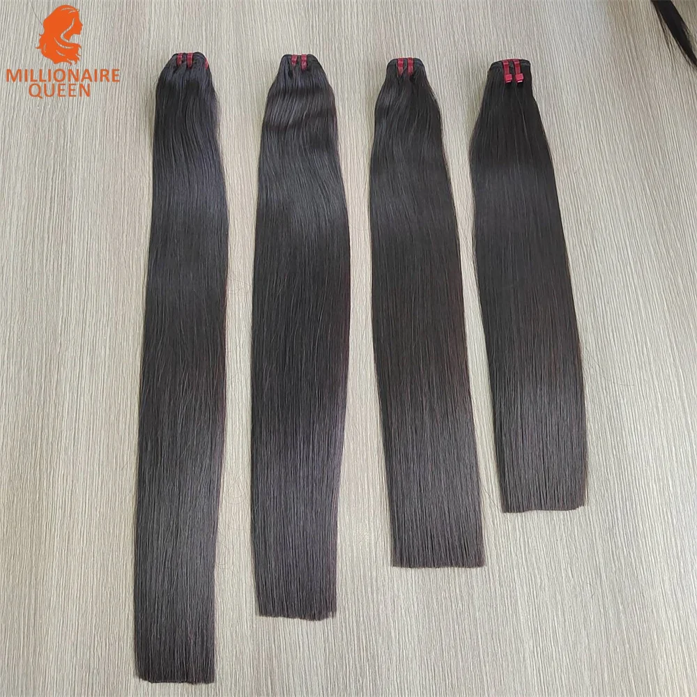 

20A Super Double Drawn Virgin Straight Weaving Bundles Raw Human Hair Vietnamese Unprocessed Hair Extensions Millionaire Quee