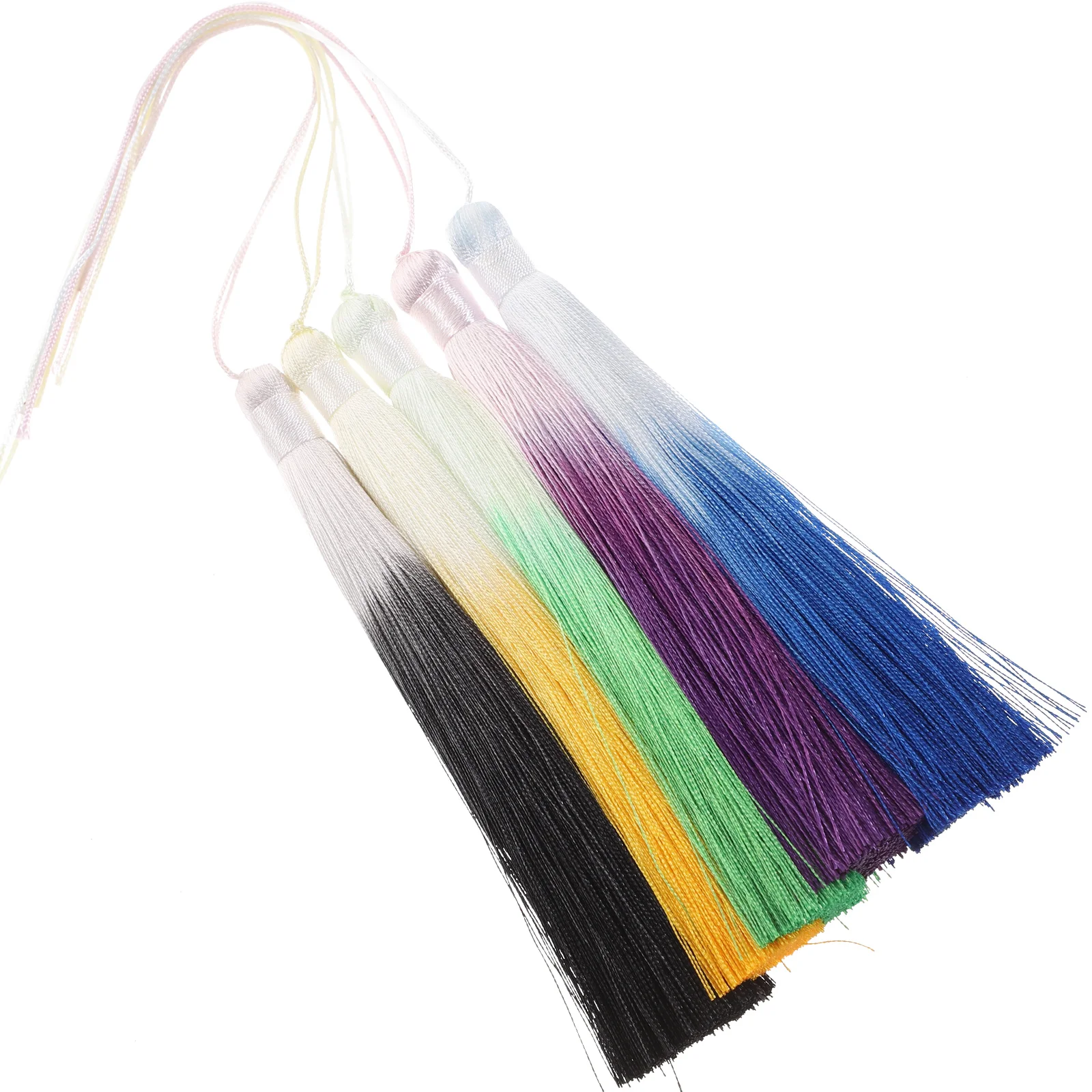 

5 Pcs Tassel Pendant Hanging DIY Craft Accessories Tassel Decorative Bookmark Key Ring Fan Phone Pendant Accessories