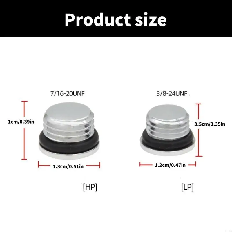 

1Set High/Low Pressure Plugs Stage Regulator Pressure Port Plug Diving Regulator Replacement With O-ring Leak-proof Accessories