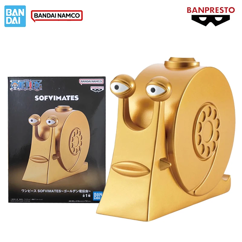 

Bandai Genuine ONE PIECE Banpresto Den Den Mushi SOFVIMATES PVC 9cm Anime Character Model Collection Toys Gifts For Kids