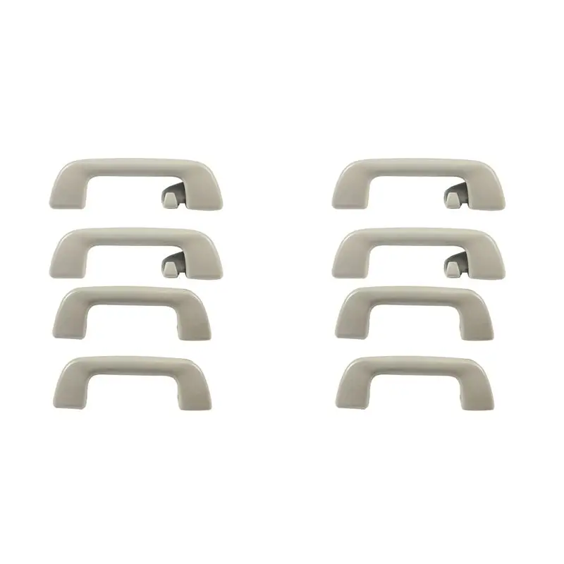 

8Pcs Car Inner Roof Armrest Ceiling Pull Handle Door Safety Handle With Hook 74610-52020 For Toyota Corolla Light Grey-A08Q