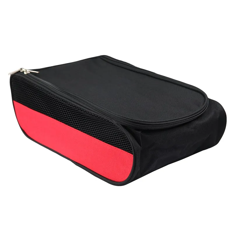 Portable Golf Shoes Bag Zipper Shoe Case Breathable Water Resistant Carrier Shoe Accessory Black Green Red Drop Ship