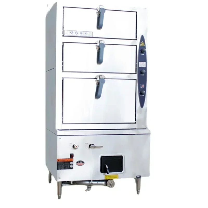 

Best Seller First Steaming Fish White Oil With Commercial Three-door Electric Heating Vegetable Oil Alcohol-based Fuel Steam Eng