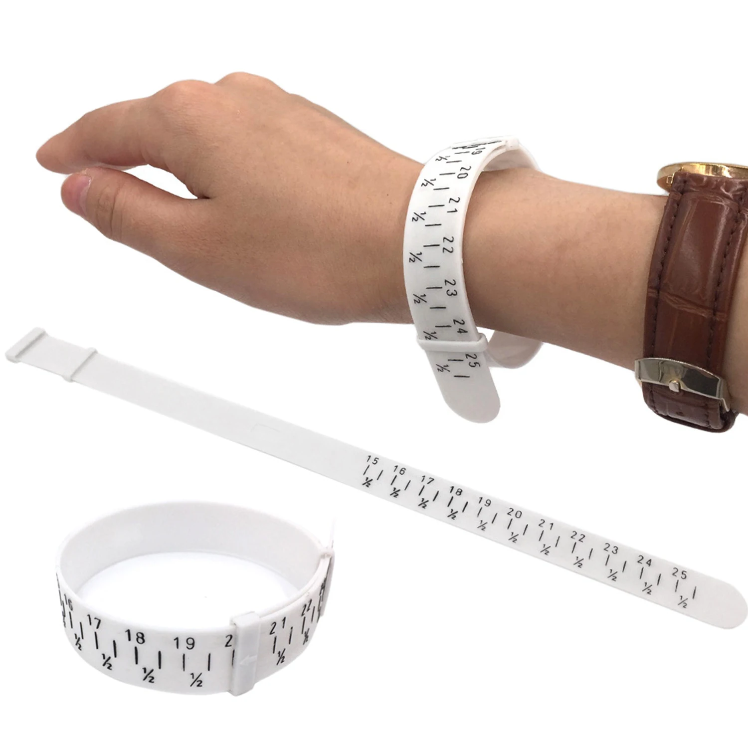 Wrist Measuring Circle Watch Bracelet Chain Measuring Ring Hand size Measuring Tape Wrist Gauge Sizer Jewelry Tool Strap