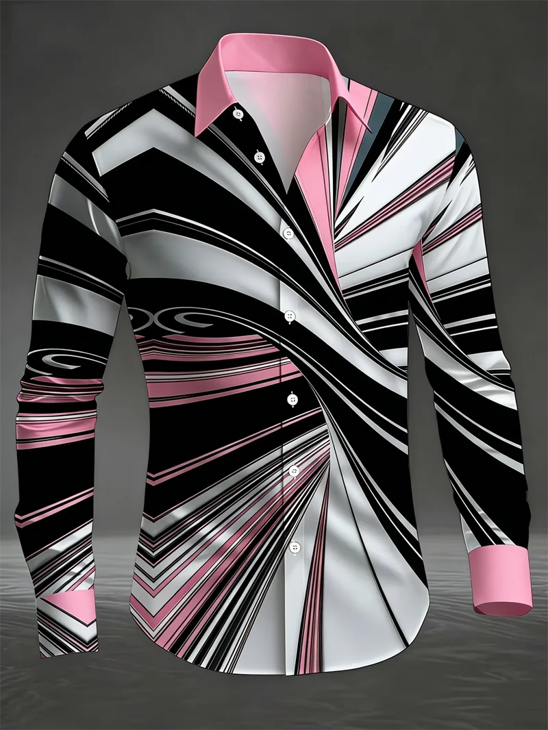 

Новая повседневная мужская рубашка нестандартной формы в стиле ретро, мягкая и удобная, новый модный дизайн на пуговицах, мужская рубашка с длинными рукавами