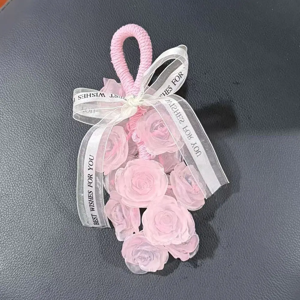 Portable Transparent Crystal Rose Scented Soap Simulated Gentle Rose Cold Soap Rich Foam Hanging Cleansing Soap for Shower