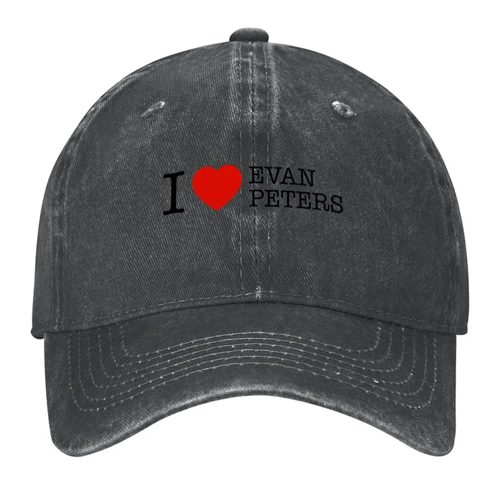 

i love evan peters Baseball Cap winter hats for men Snap Back Hat Streetwear hats for men Baseball For Men Women's