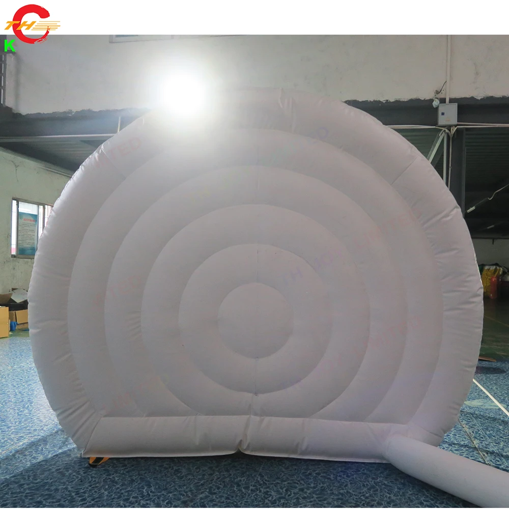 Tenda gonfiabile trasparente della bolla del muro di fondo della fase del globo di neve gonfiabile personalizzato di trasporto veloce per Natale