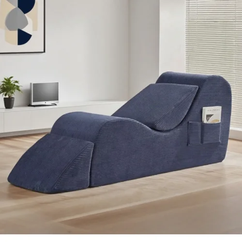 Multifunktionales Kompressions-Sofa aus Cord für Wohnzimmer und Balkon, Faulenzerstuhl mit Lendenwirbelstütze, Hochdichter Schaumstoff-Yoga-Stuhl, Paar-Sofa
