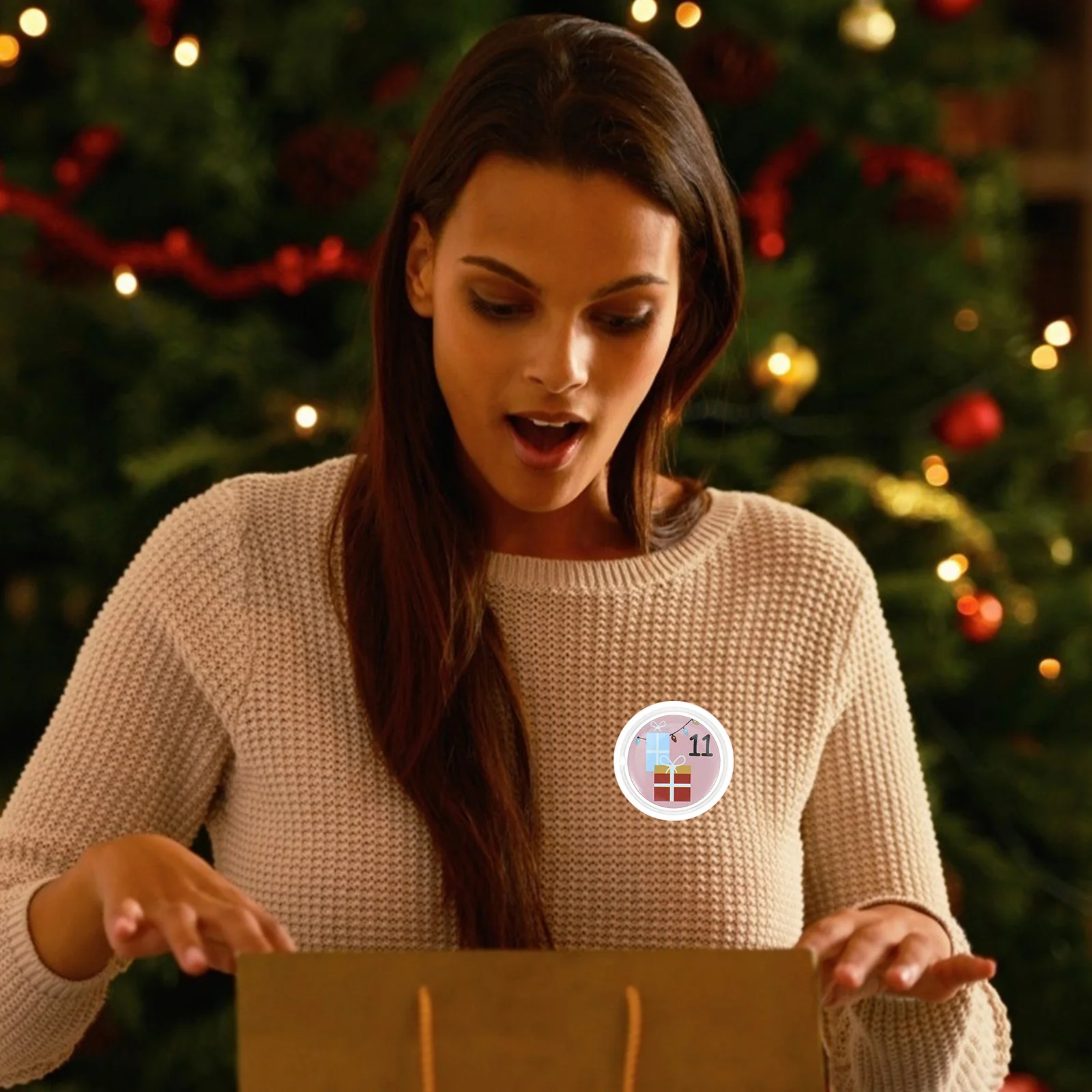 10 Pcs Clear Photo Button Pins Buttons Design Acrylic Badge Making Supplies for