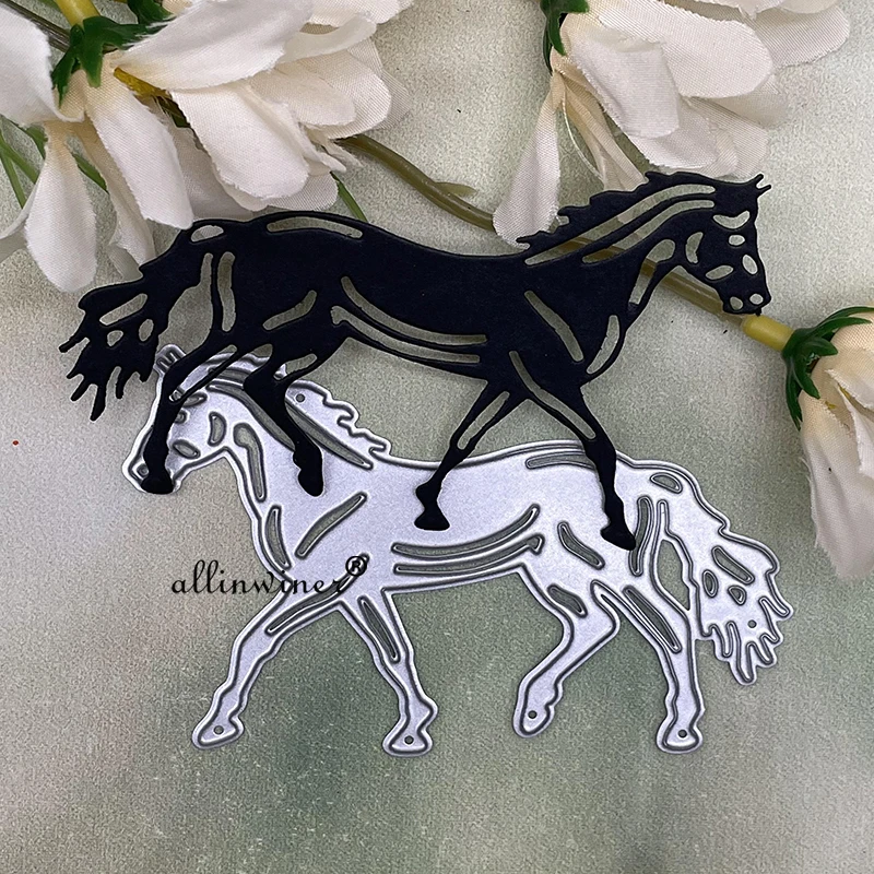 Dark horse Metal Cutting Dies Stencils For DIY Scrapbooking Decorative Embossing Handcraft Die Cutting Template