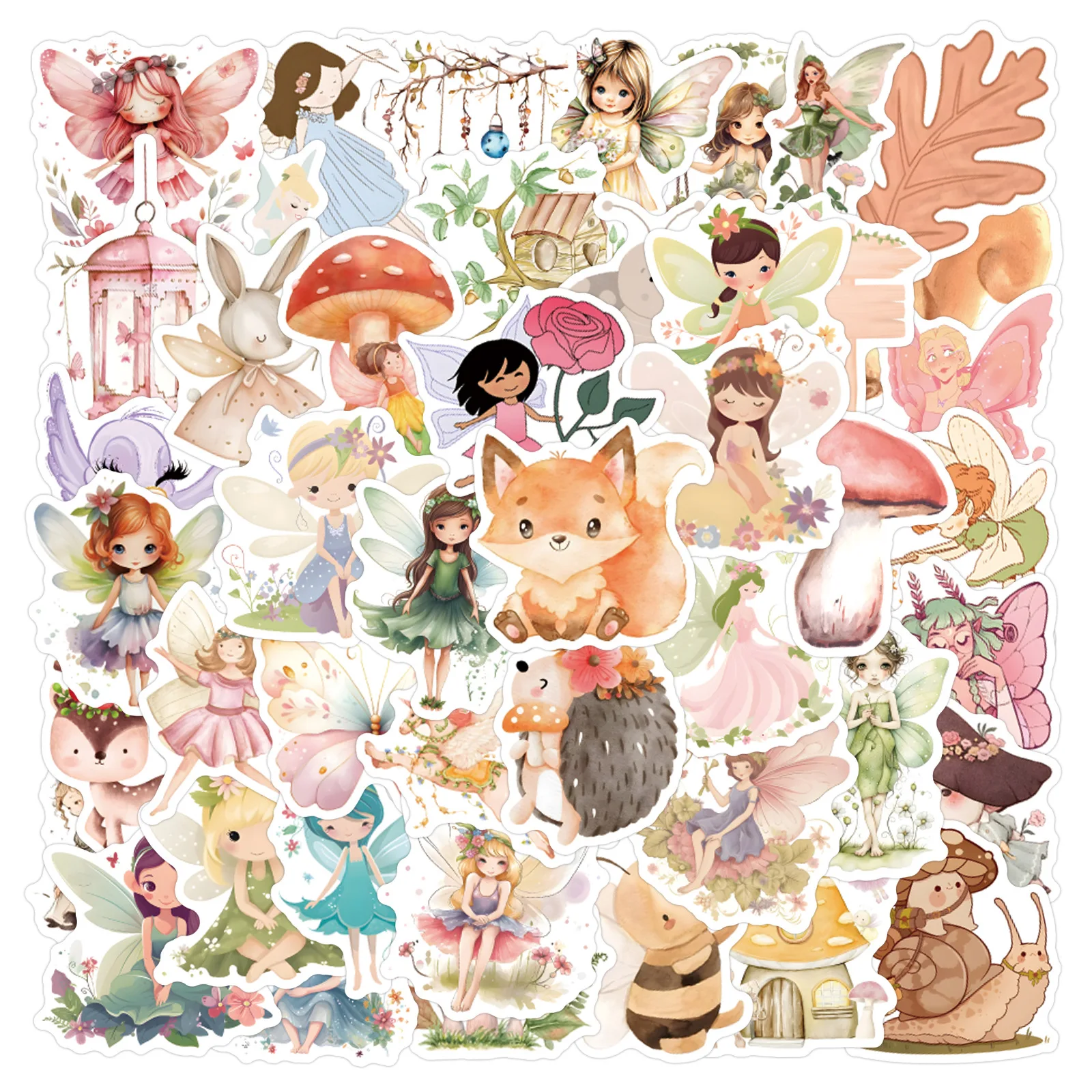 

10/55/110PCS Cute Fairy Graffiti Sticker Kawaii Elf Cartoon Decals Luggage Phone Skateboard Fridge Waterproof Sticker Kid Toys
