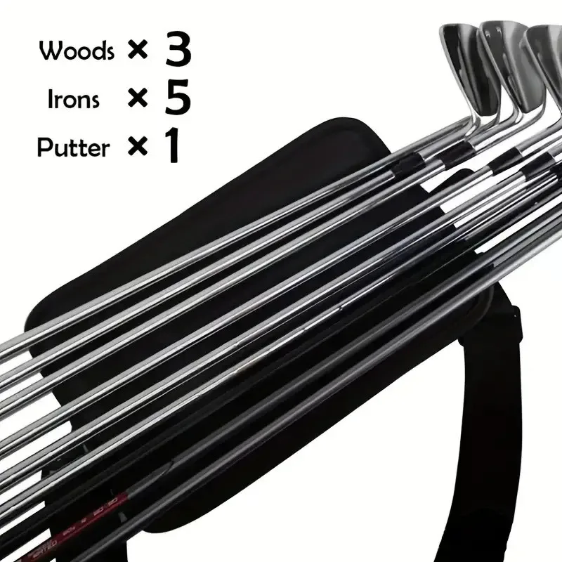 Portable Golf Club Carrier Bag Lightweight Carry Driving Training Travel Range Adjustable Course Shoulder Strap Crossbody Bag