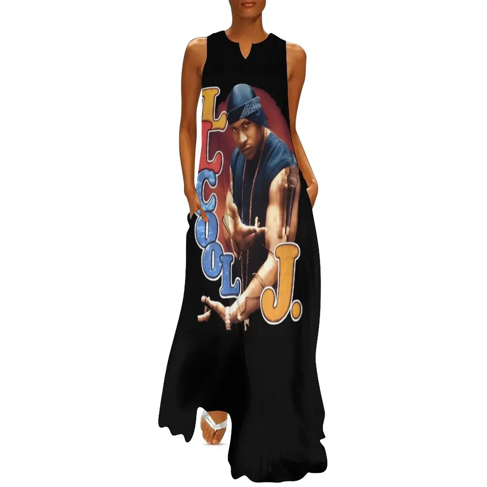 

LL Cool J classic Long Dress women's dresses luxury Woman dresses Beachwear Dress
