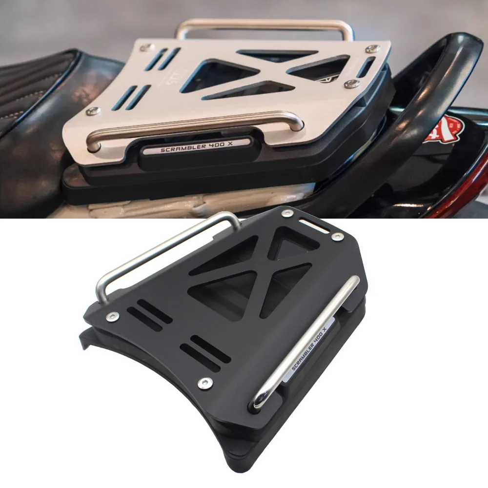 

Cargo Luggage Rack Extended Bar Carrier Motorbike Rear Seat Luggage Rack Replacement For Scrambler 400x SPEED400 Speed 400