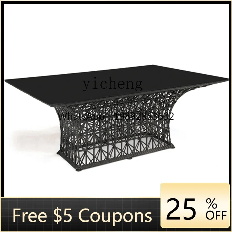 Outdoor Desk-Chair Combination Hotel Terrace Garden Villa Leisure Furniture Room Outdoor Courtyard