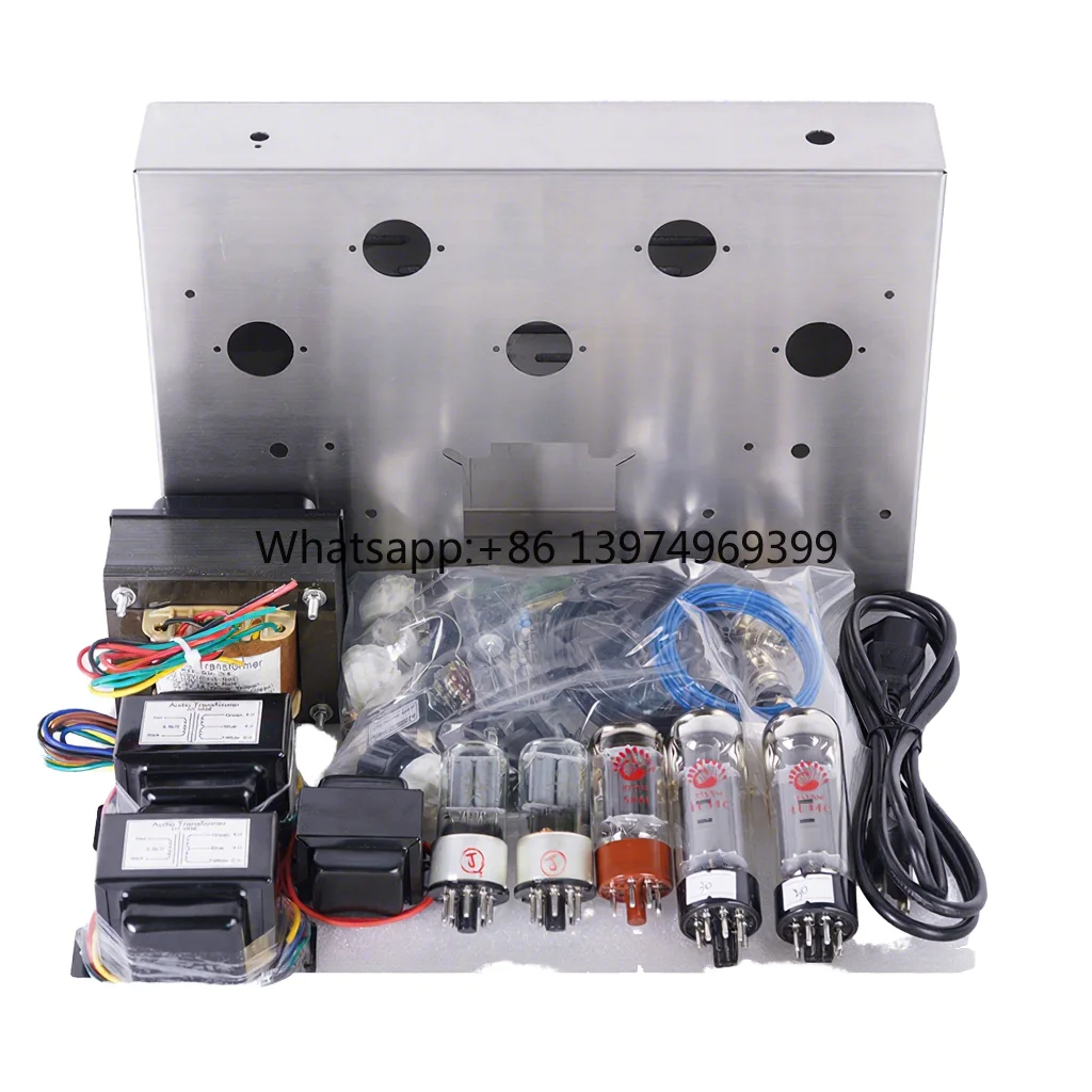 MONA Vintage Warm Sound DIY Vacuum Tube Amplifier Kit Stereo Class Valve Full Accessories Audiophile Home Amplifier 220V
