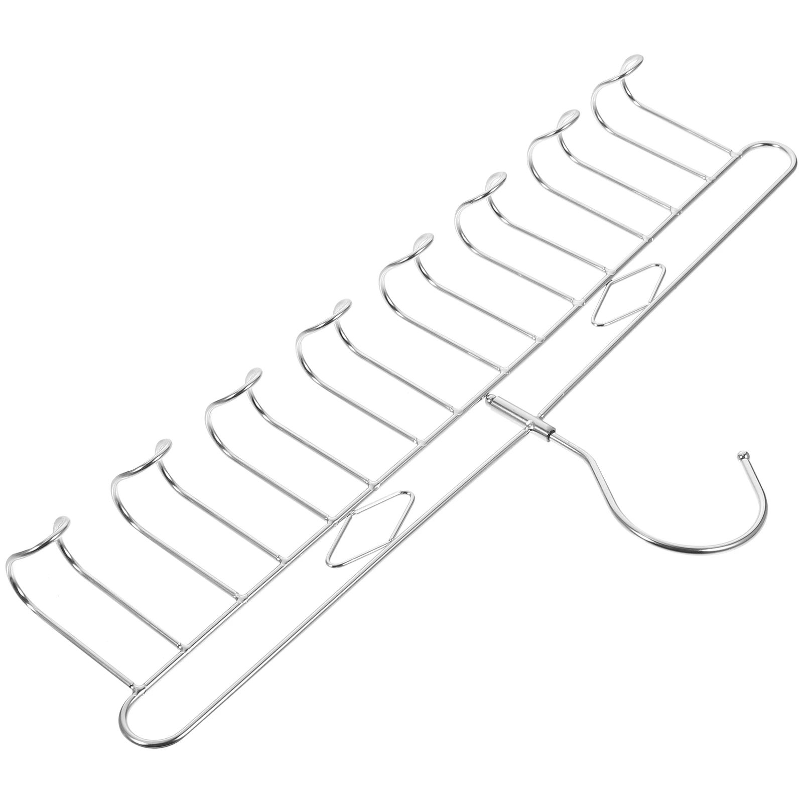 

Stainless Steel Multi-Headed Clothes Hanger Storage Tool Wardrobe Organizer Space Saving Hangers Pants Scarf Tie