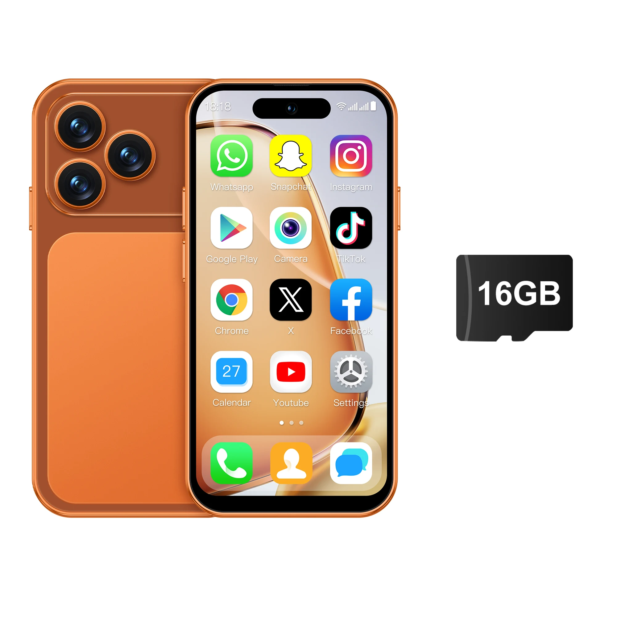 2026 NIEUWE SERVO 4G Mini Smartphone 4.0" Scherm Android 12 OS 2GB RAM 16GB ROM Play Store WiFi Kleine Smartphones Dual SIM Standby