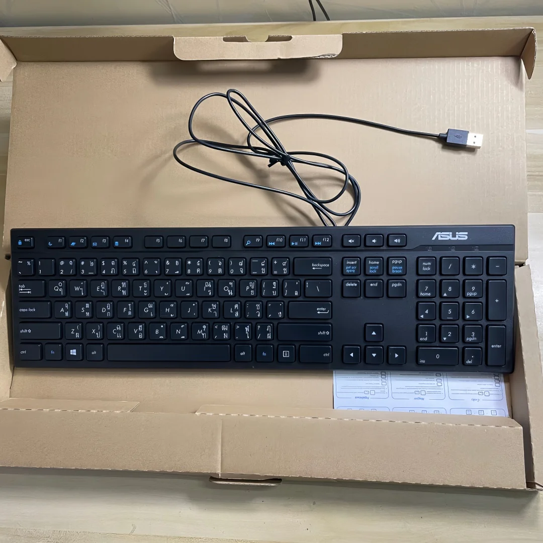 

Проводная USB-клавиатура с тайской раскладкой aw211 для ноутбуков и настольных ПК ASUS