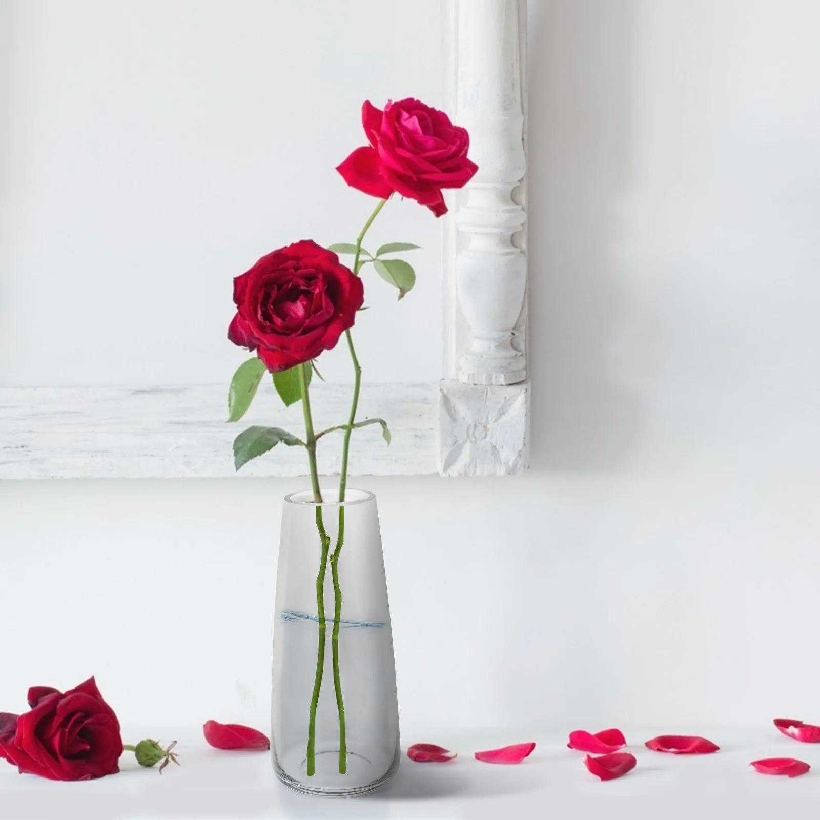 

Flower Arrangement Vase Floral Containers Desktop Household Glass Dining Room Table Decor