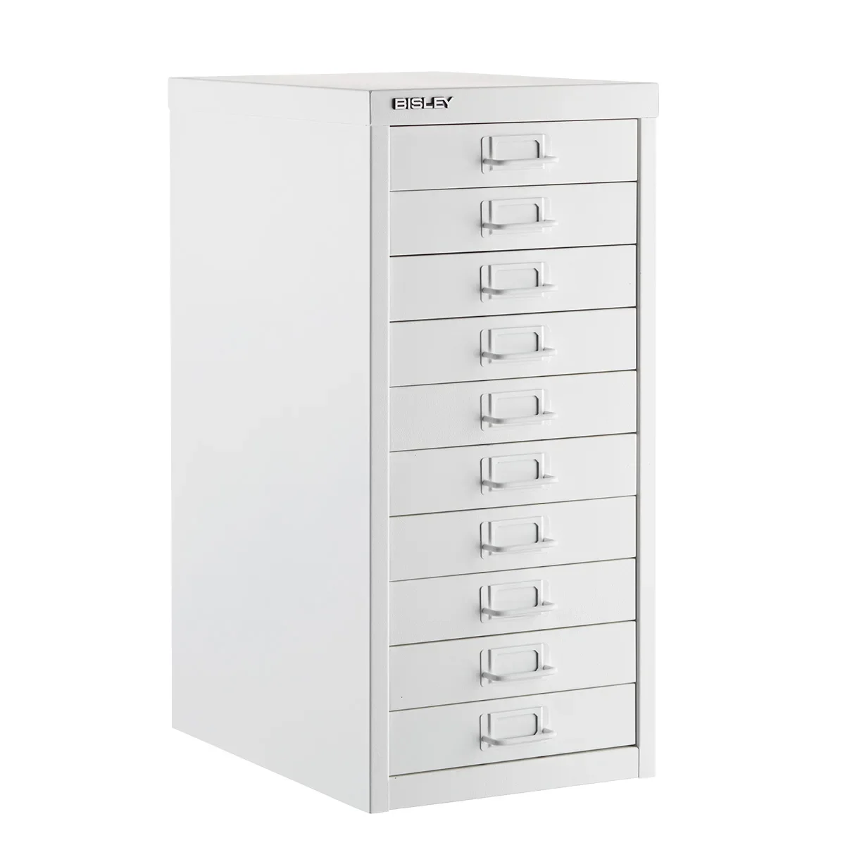 

Шкаф Bisley с 10 выдвижными ящиками, белый комод для мебели