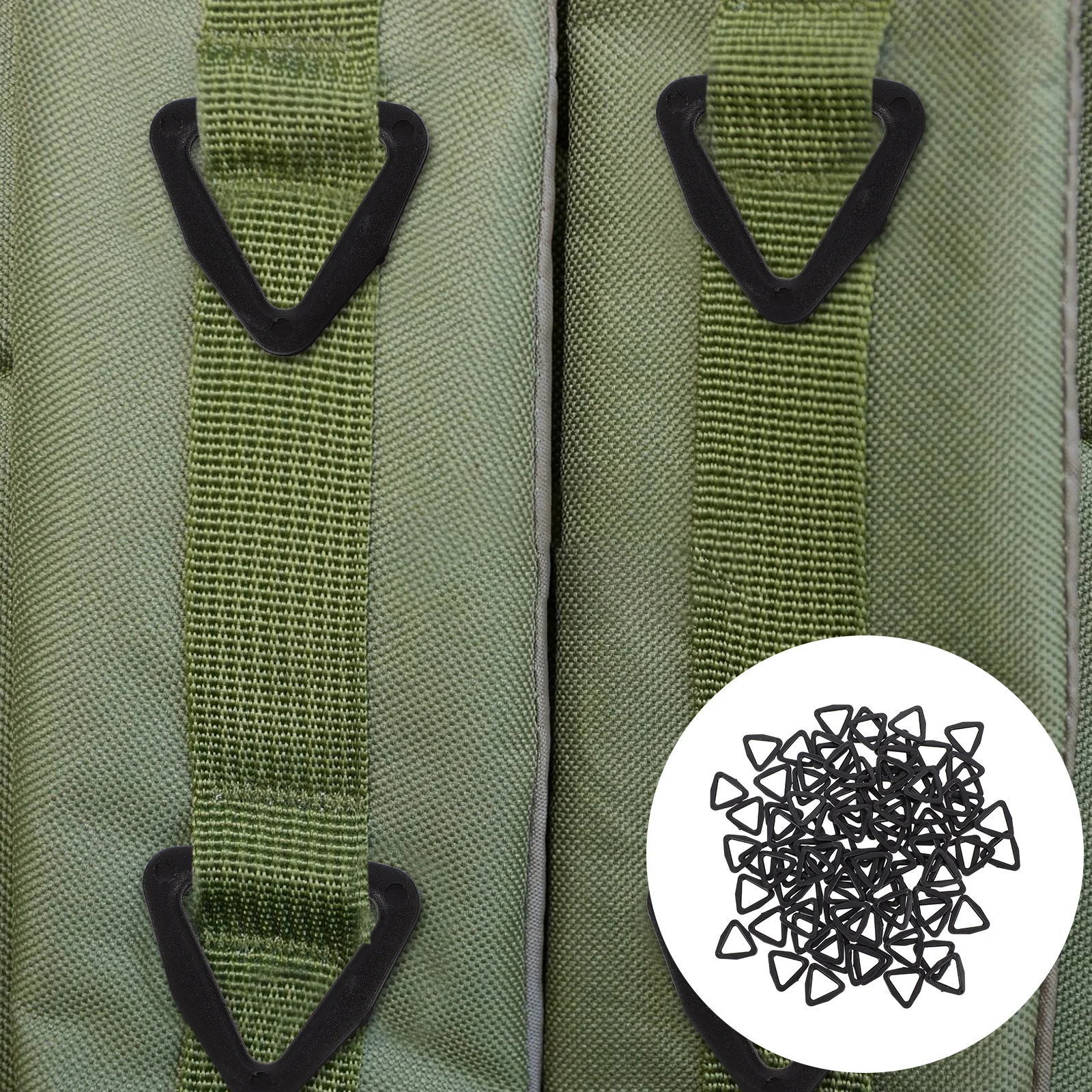 

100Pcs Triangle Buttons Metal Plastic Clothes Button Fixer Exquisite Fashionable Clothing Accessories for Coats Bags Suitcase