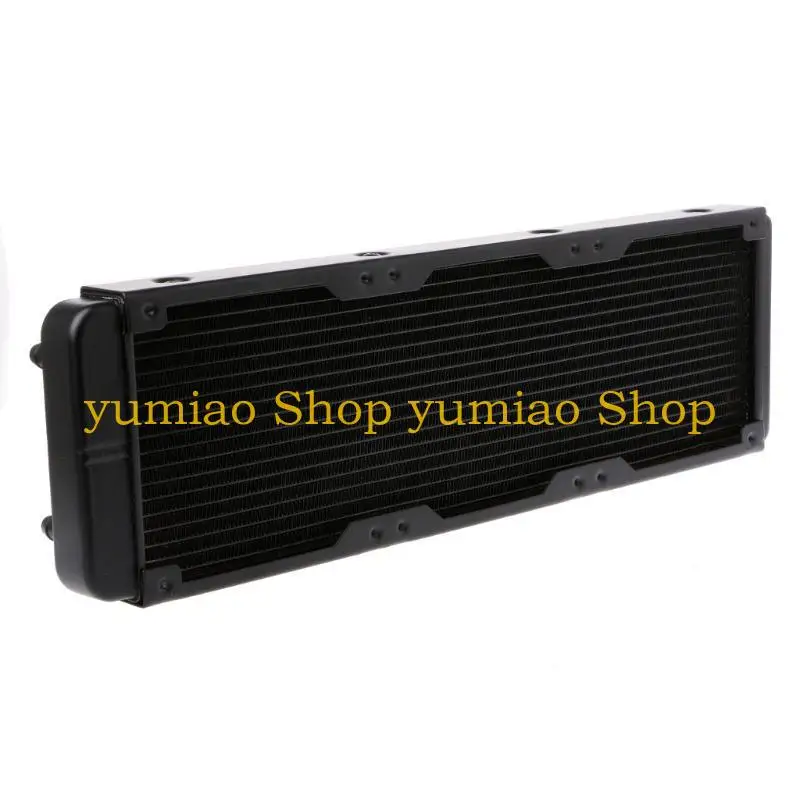 587B DIY Liquid Cooling System High-Density Fins 18 Row Aluminum Tubes Radiator 360mm