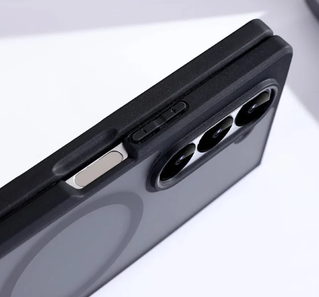 Funda Magnética Mate para Teléfono, Protectora de Bisagra, Plegable, Compatible con Función de Carga Magnética