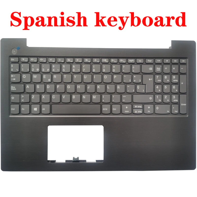 Teclado de ordenador portátil con reposabrazos, para LENOVO, V130-15, V130-15IGM, con cubierta superior, inglés, Reino Unido, español, SP, francés, FR, Brasil, BR